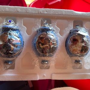 “Meeting a Gentleman”“Flying Lesson” “Art Lover” heirloom porcelain ornaments